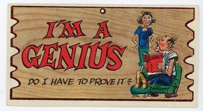 1959 Topps Wacky Plak I'm A Genius #88 G-Vg