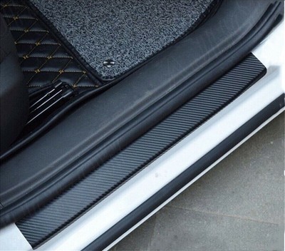 Car Accessories Door Sill Scuff Plate Protector Guard carbon fiber Stickers 2021