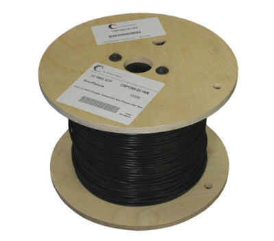 1000ft Shielded Twisted Pair 22AWG/2 Conductor  Black