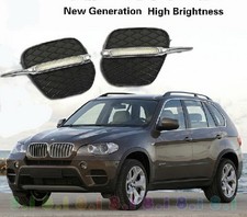 2X LED Daytime running lights Fog Lamp Cover For 2011-2012 BMW X5 E70 | eBay