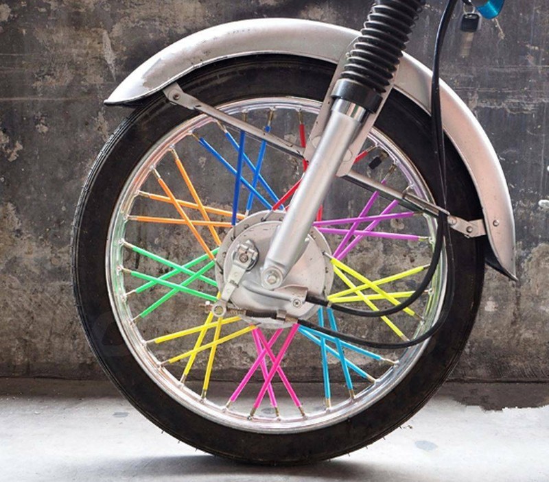 Wheel Rim Spoke Wrap Kit Skin Cover MX Motocross Dirt Pit Bike Enduro