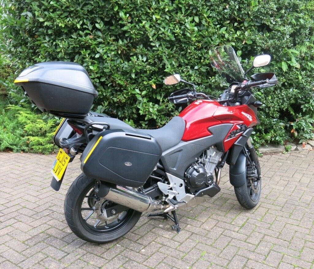 Honda CB500X, 2015, 12666 miles, touring version with full Honda