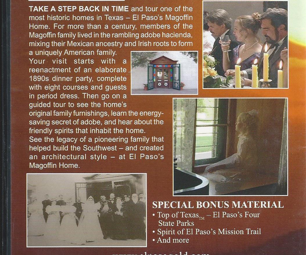 El Paso’s Magoffin Home DVD Texas State Historic Site Museum FREE SHIPPING