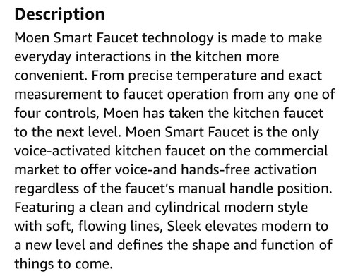Moen 7864EVBL Smart Kitchen Faucet Matte Black One-Handle High Arc Pulldown NEW!