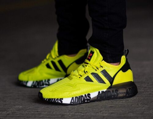 Adidas ZX 2K Boost Running Shoes Men's FX7031 Rare Acid Adidas ZX 2K Boost Running Shoes Men's FX7031 Rare Acid