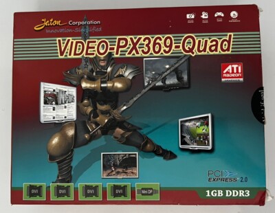 Jaton Video-PX369-Quad ATI Radeon 1GB PCI Express Graphics Card