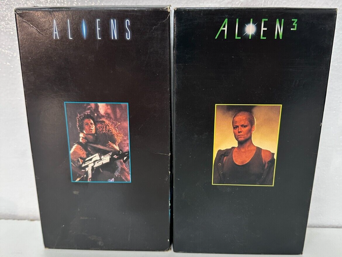 VHS Aliens & Alien 3 Sigourney Weaver | eBay