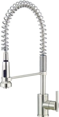 Gerber Parma Stainless Steel 1.75 GPM Single Hole Pre-Rinse Kitchen Faucet D4552