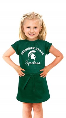 MICHIGAN STATE SPARTANS NCAA Baby Girl's Cold Night Cheerleader Dress 3-6 Months