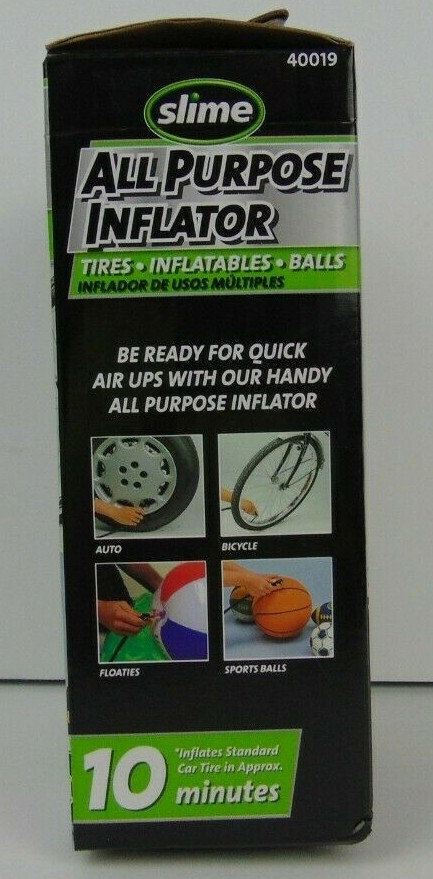Slime All Purpose Inflator- Tires/ Inflatables/ Balls 12 Volt 40019