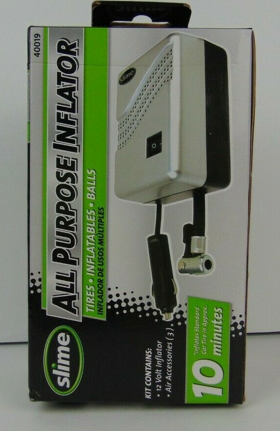 Slime All Purpose Inflator- Tires/ Inflatables/ Balls 12 Volt 40019
