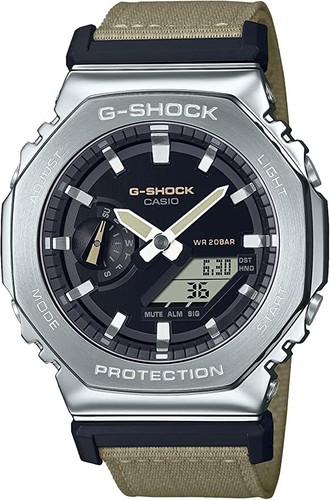 Pre-owned Casio G-shock Gm-2100c-5ajf Analog Digital Metal Case Series Watch Men Box