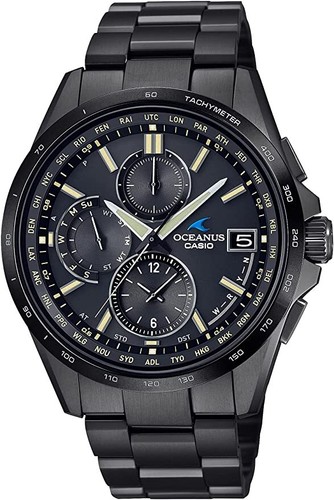 Pre-owned Casio Oceanus Ocw-t2600jb-1ajf Titanium Classic Line Radio Solar Watch Men Japan