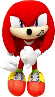 Sonic the Hedgehog KNUCKLES GRIN PLUSH Purple Eyes 10-inch 