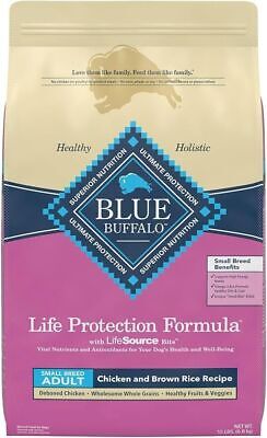 15LB Blue Buffalo Natural Chicken & Brown Rice Adult Dry Dog Food For Small Dog