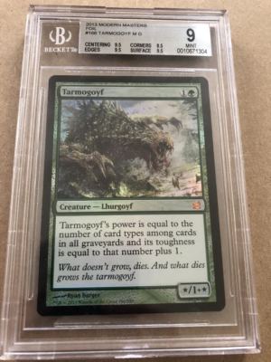 MTG 2013 Modern Masters Foil BGS Tarmogoyf MINT 9 GRADED Reserve List Booster