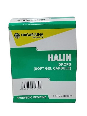 NAGARJUNA Halin Drops (Soft Gel Capsule), 50 Count Free Shipping