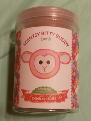 New Scentsy Bitty Buddy---Lamb---Rainbow Sherbet Scent