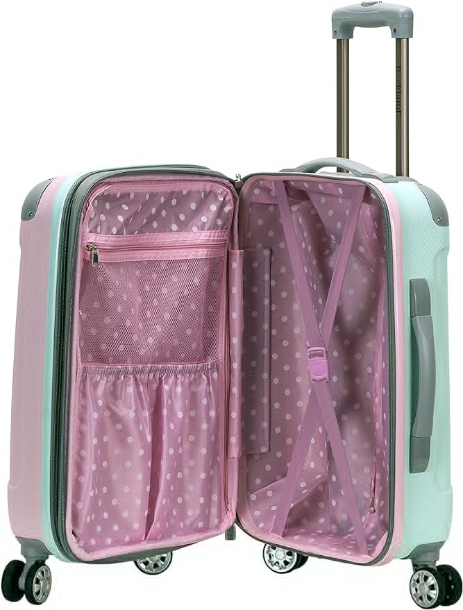 Rockland London Hardside Spinner Wheel Luggage, Mint, Carry-On 20-Inch