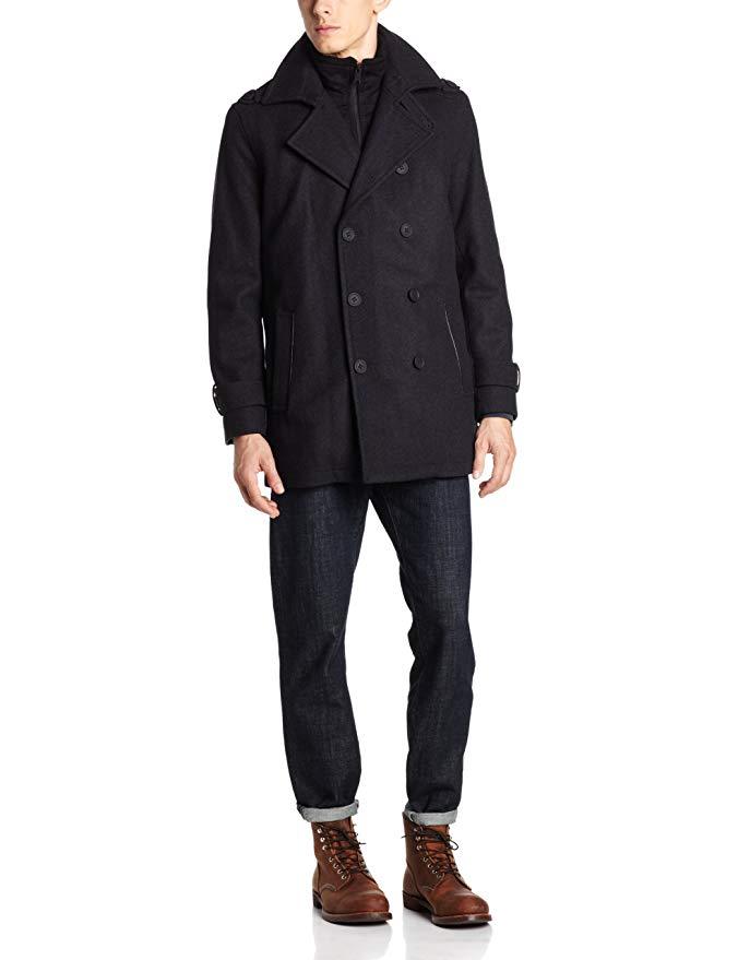 

Мужское полушерстяное пальто Andrew Marc NWT CHARCOAL серого цвета Penn из смесовой шерсти, размер, Charcoal gray, Penn