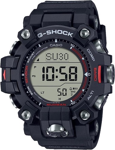 Pre-owned Casio G-shock Gw-9500-1jf Mudman Carbon Core Master Of Atomic Solar Watch Men