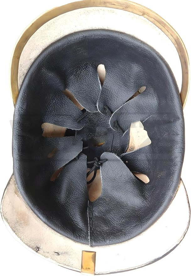 Medieval Replicas Imperial German Spiked Pickelhaube Black Leather Helmet