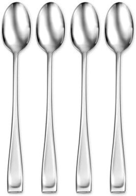 Oneida Moda 18/10 Stainless Steel Iced Tea Spoons  ~~ Set of 4 ~~ NEW