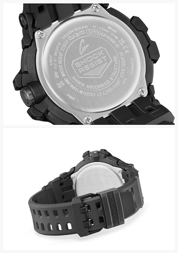 Pre-owned Casio G-shock Gravity Master Gr-b300-1a4jf Men's Watch Bluetooth Black