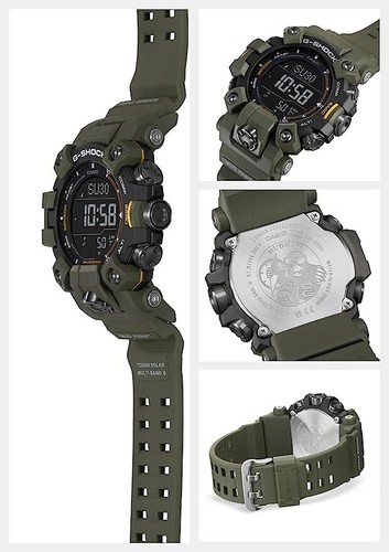 Pre-owned Casio G-shock Gw-9500-3jf Mudman Master Of Atomic Solar Carbon Core Watch Men