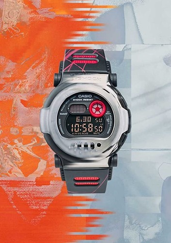 Pre-owned Casio G-shock G-b001mva-1jr Bluetooth Carbon Core Digital Extra Bezel Watch Men