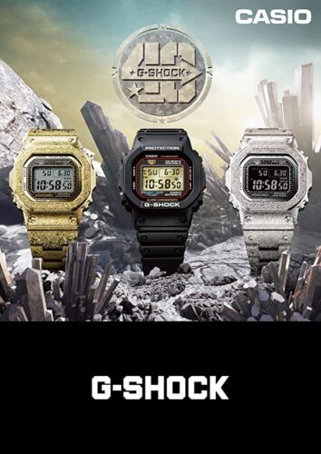 Pre-owned Casio G-shock Gmw-b5000pg-9jr Recrystallized 40th Anniversary Limited Watch Men