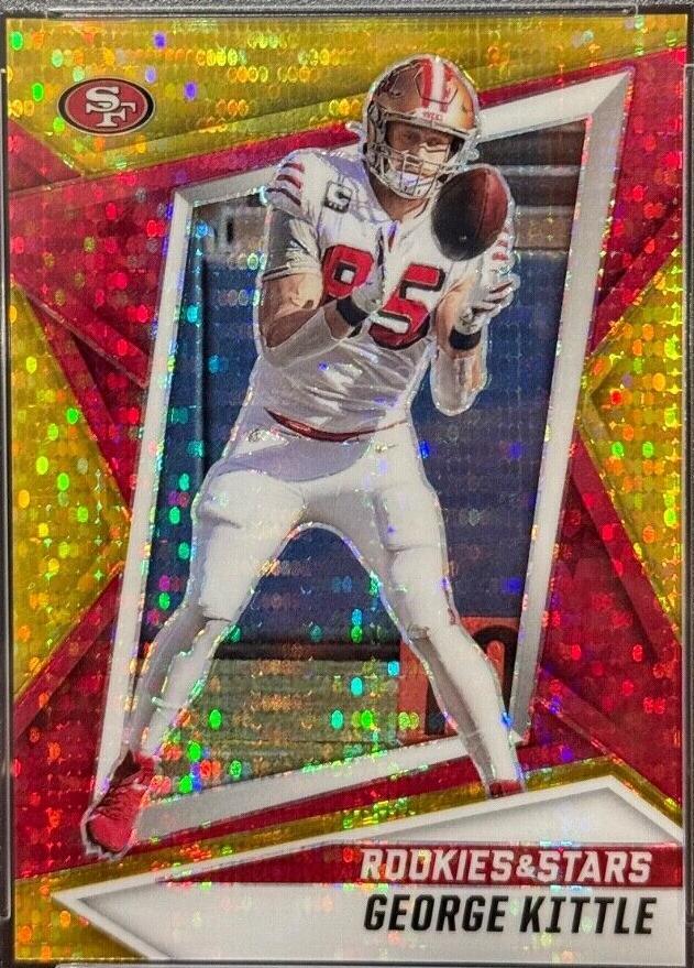 2021 Panini Rookies & Stars - George Kittle #35 Gold Pulsar Prizm /15 ...