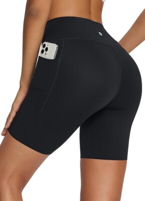 BALEAF Yoga Shorts Women's Size {Medium} 8'' Inseam/ High Waist/ Pockets