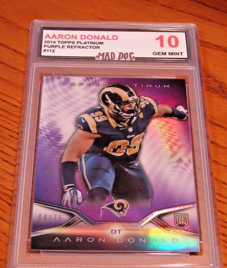 AARON DONALD Rookie****2014 TOPPS Platinum--PURPLE--GEM 10