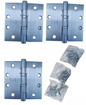 3-Pack McKinney 5'' x 4-1/2''  Square Corner 5 Knuckle Assa Abloy Hinges MK58443