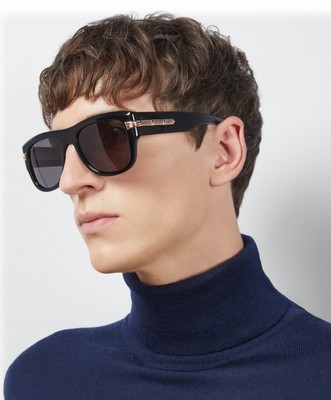 Pre-owned Gucci Gg1517s-001 Black Sunglasses In Gray