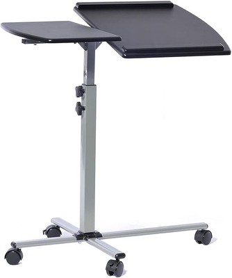 Office Rolling Laptop Cart Adjustable Height Ergonomic Tilt Classroom Portable