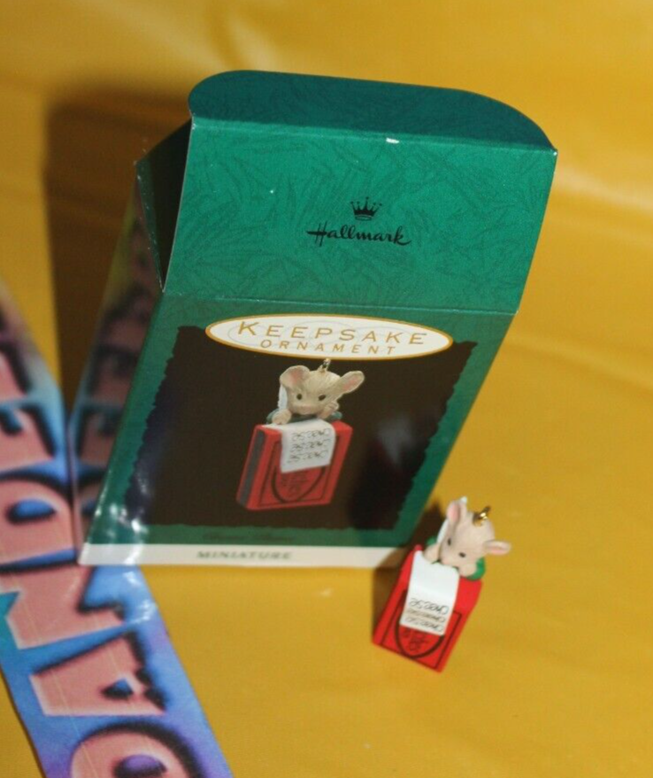 Hallmark Miniature Cheese Please Christmas Holiday Ornament 1993