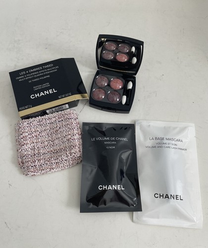 新品CHANEL LES 4 OMBRES TWEED 02 Chanel Les 4 Ombres Tweed 2g / 0.07oz 02-Tweed Pourpre