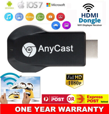AnyCast m4 M9 Plus WiFi Wireless Display Receiver HDMI 1080P TV DLNA Airplay AU