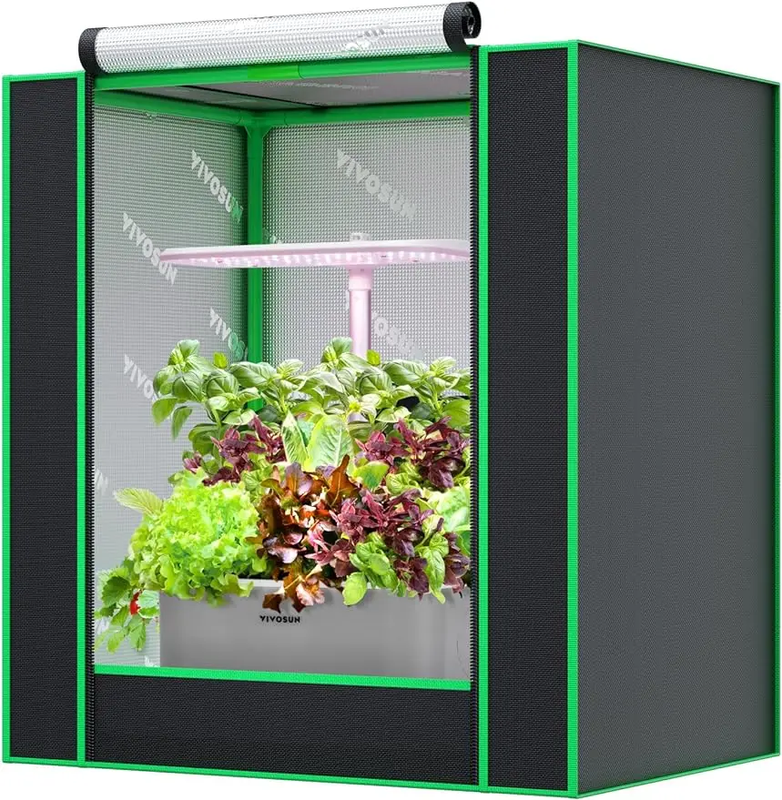 Compact Indoor Hydroponic Grow Tent 20"x14"x21"
