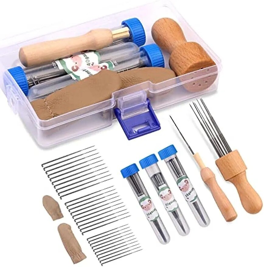 Wool Felting Needle Tool, Wool Felting Tool Kit with 3 Sizes Felting Needles Box