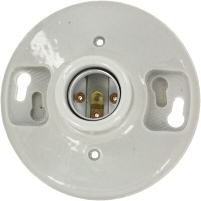 Leviton 49875 Porcelain Keyless LampHolder 660 W Medium Base Holder ''BOX OPEN''