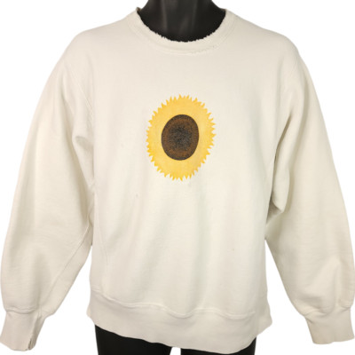 Vintage Solar Eclipse Sweatshirt Mens Size Medium 90s Reverse Weave Made In USA