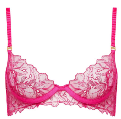 Bluebella Astra Embroidered Underwire Bra sz 32C / EU 70C pink