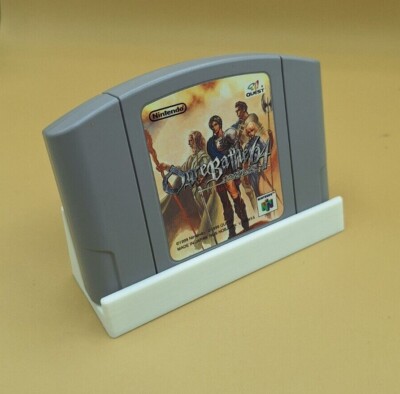 N64 Game Cartridge Display Stand, Tiered, Up To 5 Nintendo 64 Carts, 3D Printed