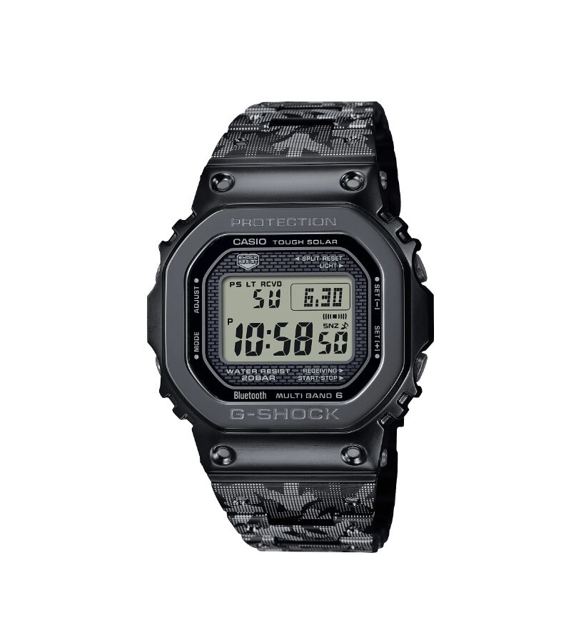 Pre-owned Casio G-shock 40th Anniversary Edition 5000 Series Black Men Watch Gmwb5000eh-1
