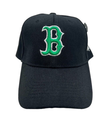 BOSTON RED SOX ST PATRICKS DAY SHAMROCK HAT  BLACK