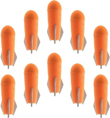 EKIND 10-Pack New Mega Missile Refill Compatible for Nerf N-Strike Elite(Orange)