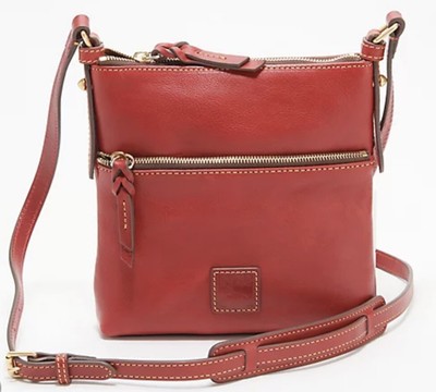Dooney & Bourke Florentine Leather Letter Carrier red bag